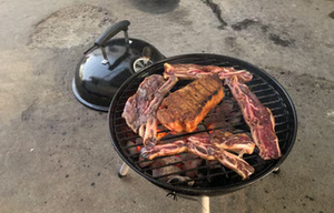Ready go! Comes with a grill, pillows, cookware...