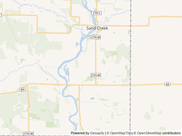 Map of Sheps Northshore Bar & Campgrounds location at New Auburn, WI, United States