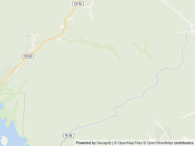 Map of Riverside (CO) location at Lake George, CO, United States