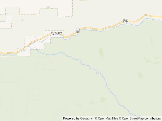 Map of Harvey West Cabin location at Camino, CA, United States