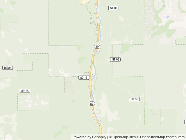 Map of Goose Meadows location at Truckee, CA, United States