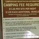 fee station in Fan Creek Campground