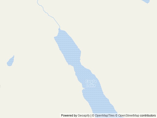 Map of Eagle Lake Cabin location at Wrangell, AK, United States