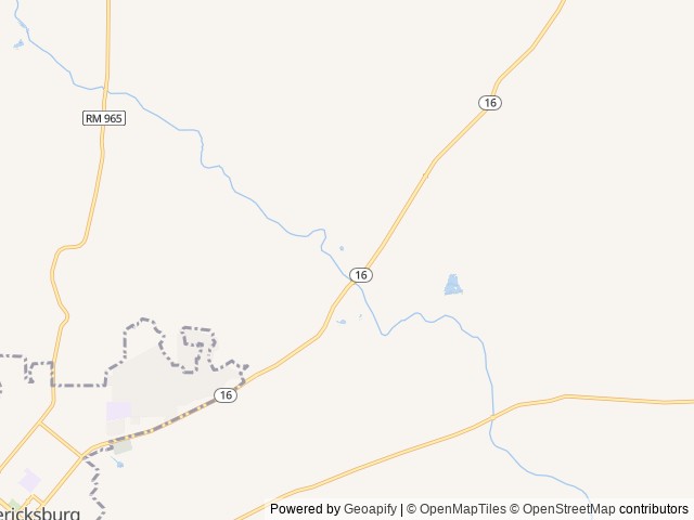 Map of Fredericksburg KOA Resort location at Fredericksburg, TX, United States