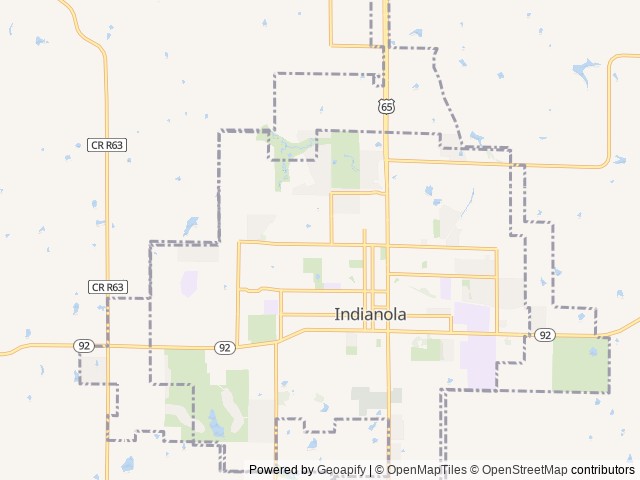 Map for 2013 Winnebago Vista 35F aka the Hilton on Wheels near Indianola, IA