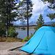 Tent site above Jackson Lake