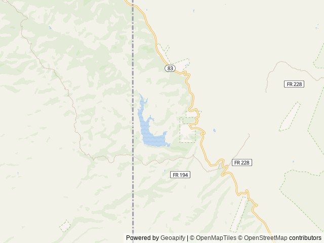 Map of Rock Bluff Group Site location at Hereford, AZ, United States