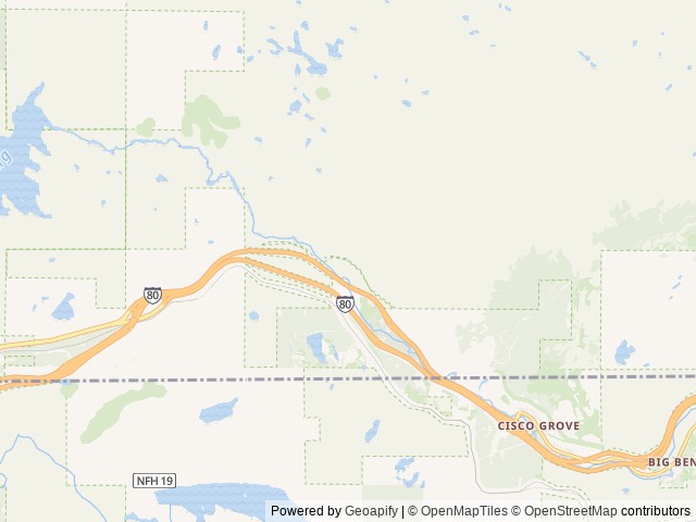 Map of Indian Springs location at Nevada City, CA, United States