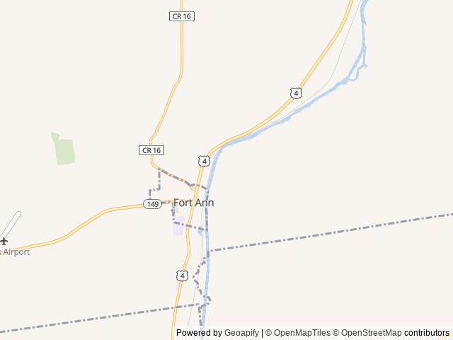 Map of Granite Hill Lodge & Campground location at Fort Ann, NY, United States