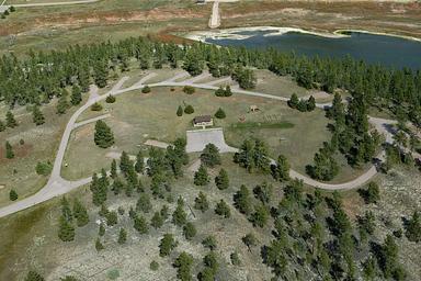 Aerial Cottonwood Springs Campground