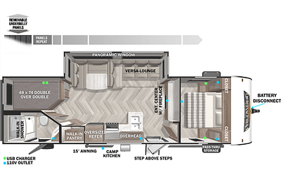 2022 Forest River RV Wildwood X-Lite 263BHXL