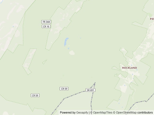 Map of Trout Pond Recreation Area location at Lost City, WV, United States