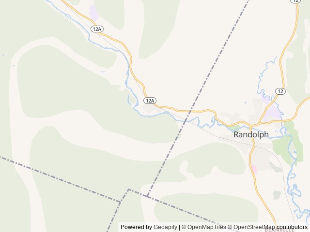 Map of Abel Mountain Campground location at Braintree, VT, United States