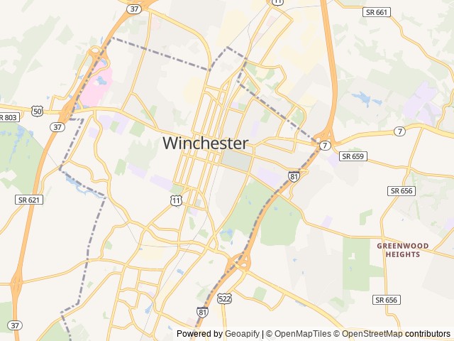 Map for Perfect Pop-Up with Solar near Winchester, VA