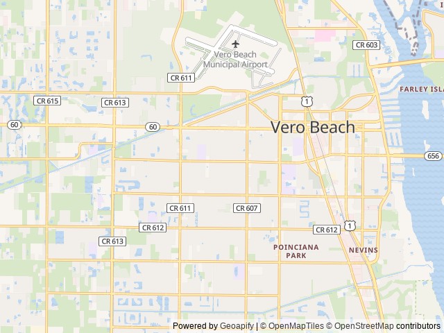 Map for Forest River Cherokee Wolf Pup 16bhs near Vero Beach, FL