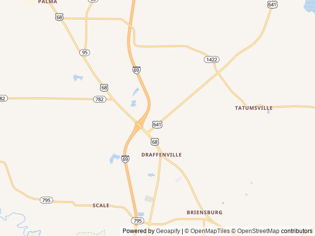 Map for Rolling Retreats 2022 Cherokee Grey Wolf near Benton, TN