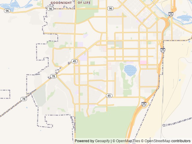 Map for Scooters Pet Friendly 2018 Heartland Mallard 26 near Pueblo, CO