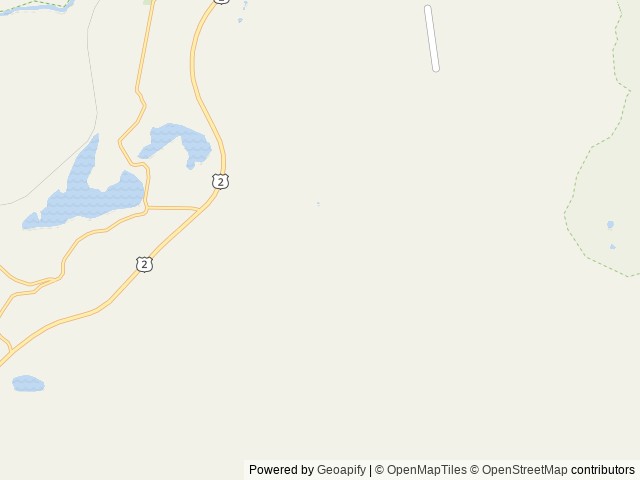 Map of West Glacier KOA Resort location at West Glacier, MT, United States