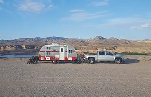 Retro Trailer "Big Red" in Mystic,  Delivery Only