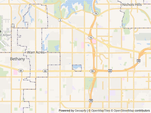 Map for Couples Retreat near Oklahoma City, OK