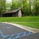 Lake Ottawa Campground Picnic Shelter and Accessible Parking Spot