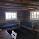 2 beds and table with chairs