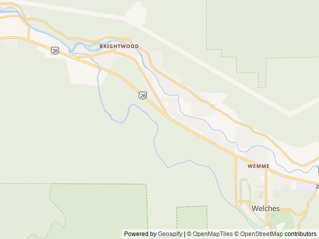 Map of Mt. Hood Tiny House Village location at Welches, OR, United States