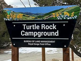 Turtle Rock Campground Portal Sign