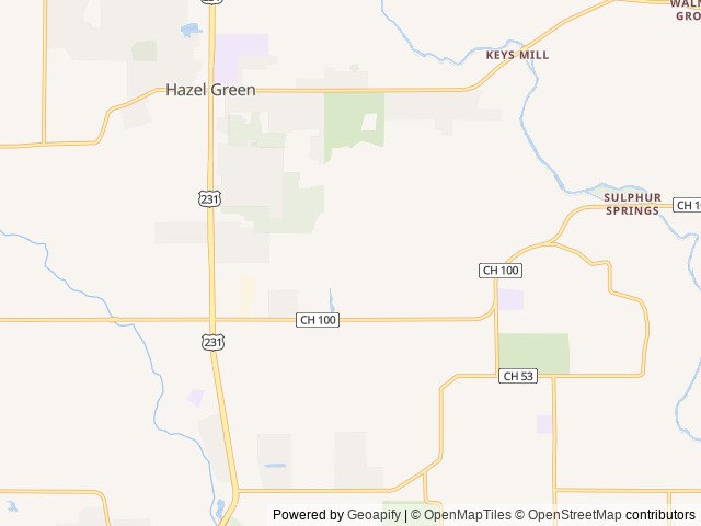 Map for 2025 Keystone Cougar Sport near Hazel Green, TN