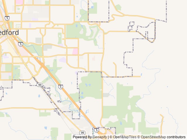 Map for Happy camper near Medford, OR