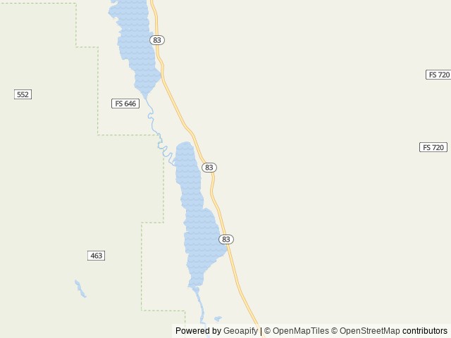 Map of Lake Inez Point 6 (Group Camp Site) location at Seeley Lake, MT, United States