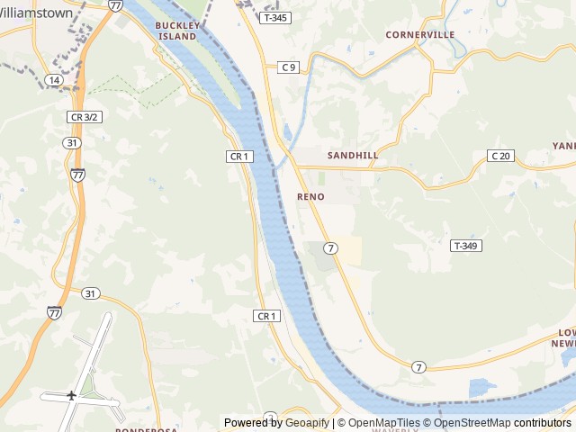 Map for 2010 Hurricane 34B near Marietta, OH