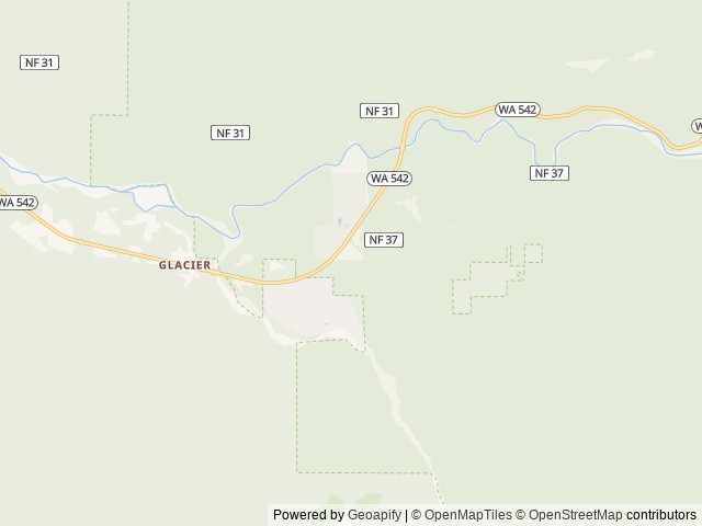 Map of Mt Baker RV Park location at Deming, WA, United States