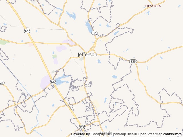 Map for Baloo and Baxter's RV Getaway near Jefferson, GA