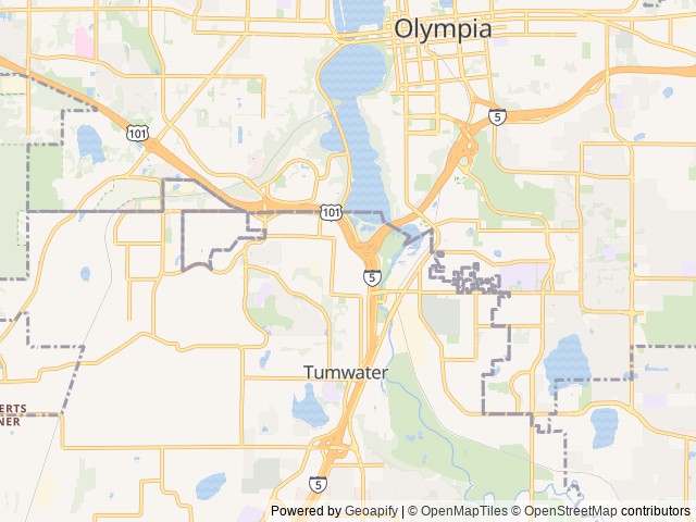 Map for 2024 Jayco Jay Flight 267BHSW "MAKE A MEMORY" near Tumwater, WA
