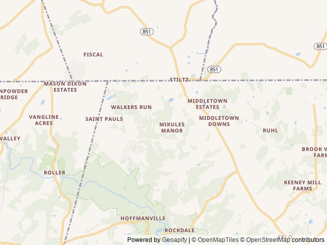 Map for 2024 Forest River RV Salem Cruise Lite 28VBXL near Freeland, PA