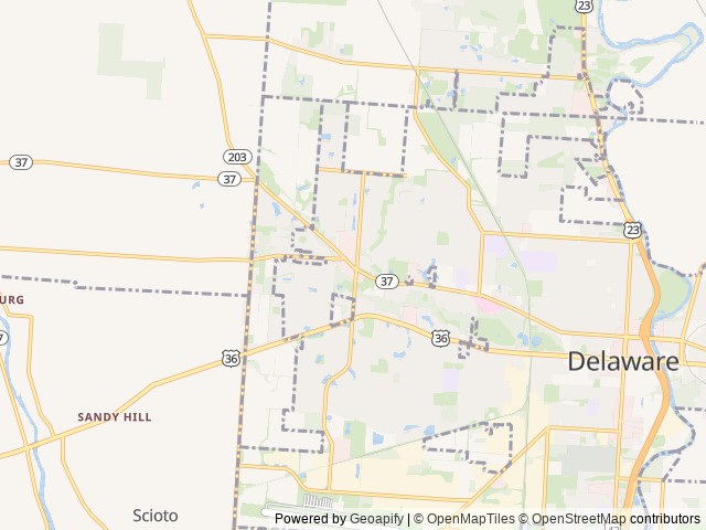 Map for Vivi! Comfortable Camping with Everything You Need near Delaware, OH