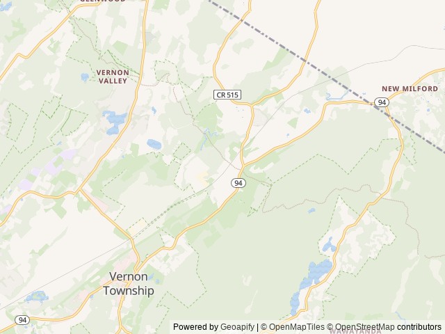 Map of Moon Valley Campground location at Vernon Township, NJ, United States