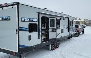 Work and play toyhauler