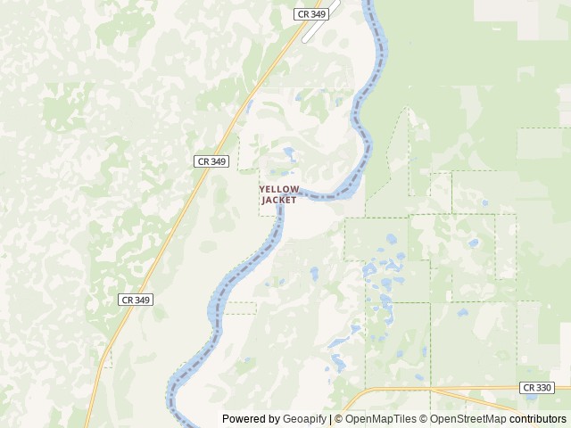Map of Yellow Jacket RV Resort location at Old Town, FL, United States
