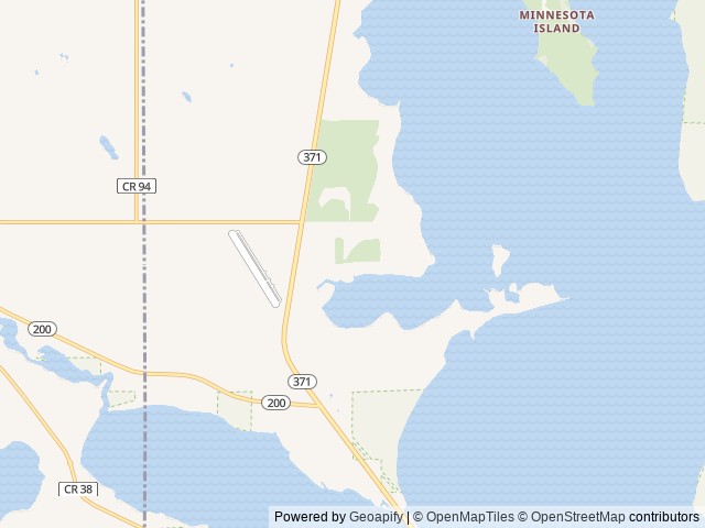 Map of Moonlight Bay Resort & Campground location at Walker, MN, United States