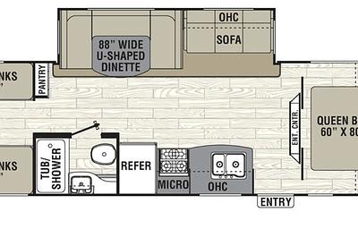 Quad Bunk Pet Friendly Coachmen RV Freedom Express 29SE