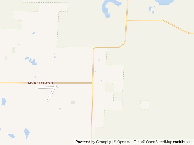 Map of Rustic Rafters Cabins and Camping location at Lake City, MI, United States