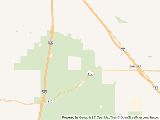 Map for 2021 Wildwood 31KQBTS near Zamora, CA