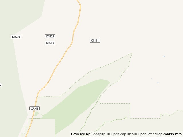 Map of Ponderosa Grove Campground location at Kanab, UT, United States