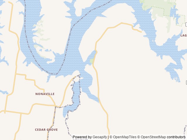 Map of Lone Branch location at Mt. Juliet, TN, United States