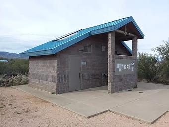 On-site flush restrooms.