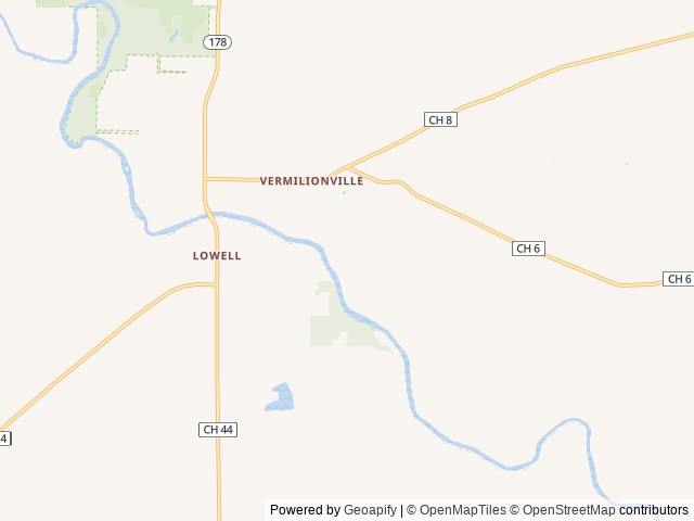 Map of Pleasant Creek Campground location at Oglesby, IL, United States