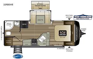 2019 Keystone RV Cougar Half-Ton Series 22RBSWE