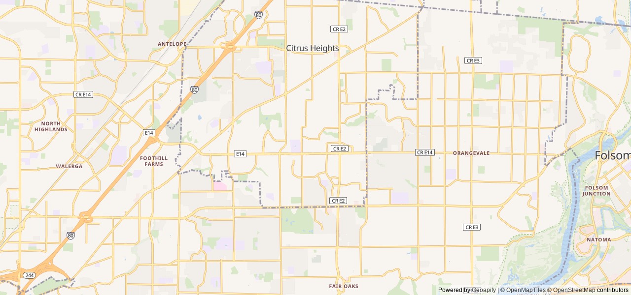 Map for Fully loaded 2015 Thor Motor Coach Majestic near Citrus Heights, CA